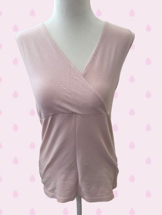 croft & barrow Tops - Croft & Barrow Pink Casual V Neck Pullover Babydoll Blouse Medium